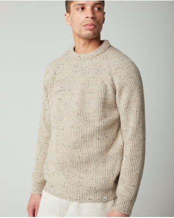 Men's Wool Waffle Knit Sweater