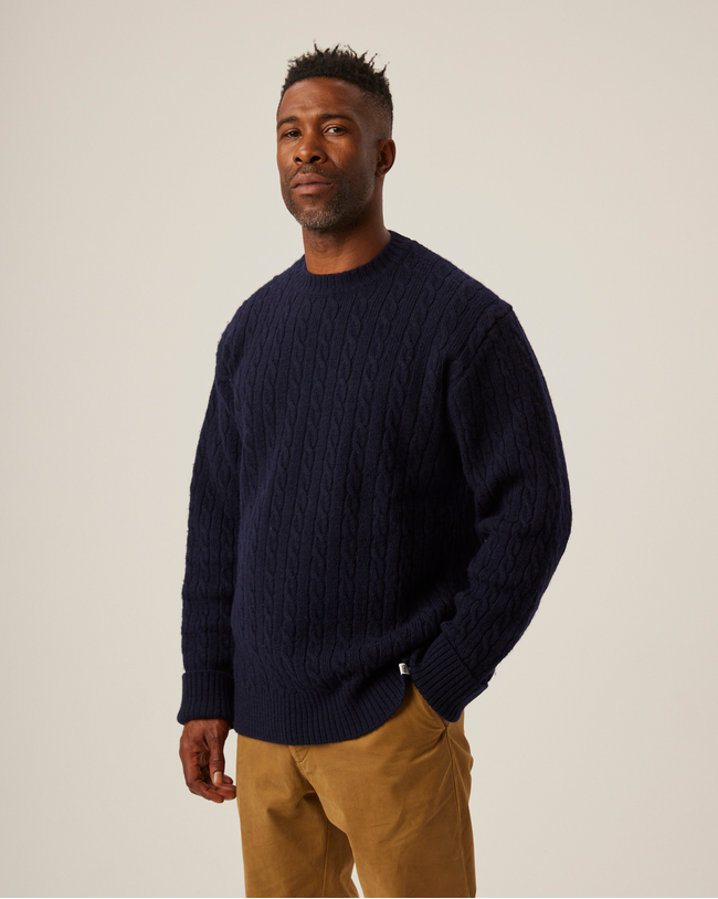 Makers Stitch Cable Crew Jumper