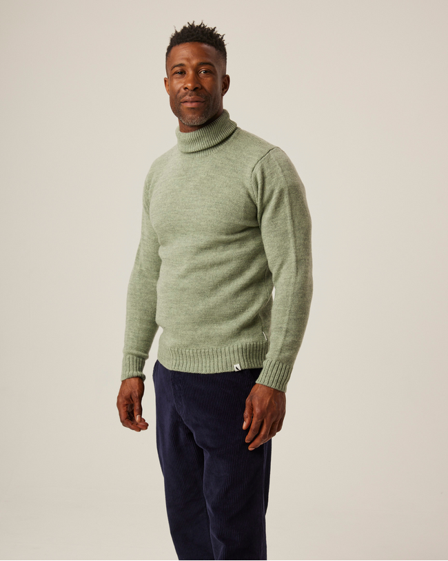 Makers Stitch Polo Neck Jumper