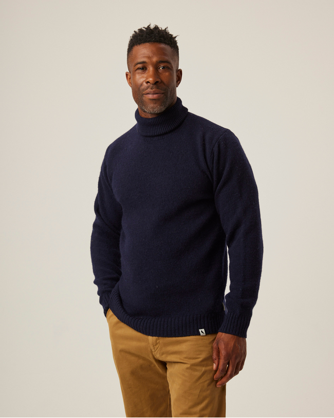 Makers Stitch Polo Neck Jumper