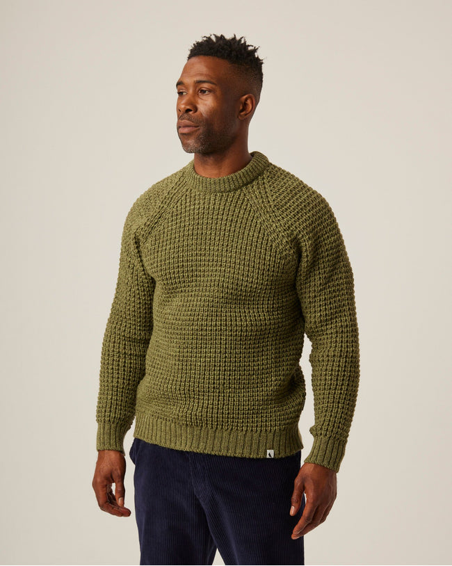 Waffle Crew Neck Jumper