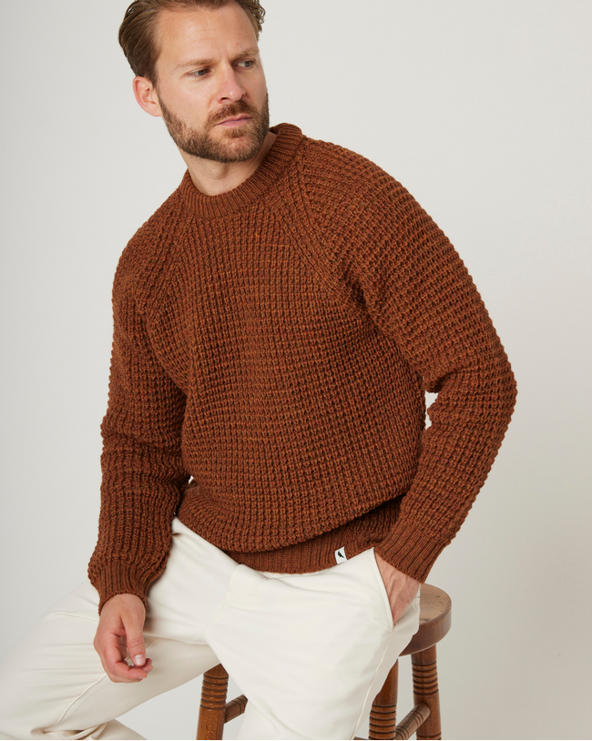 Waffle Crew Neck Jumper