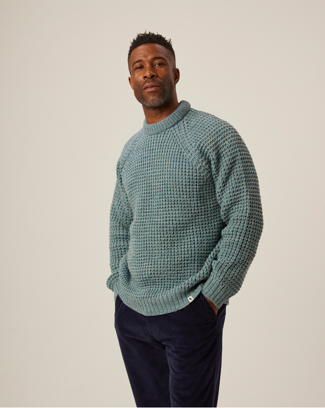 Waffle Crew Neck Jumper