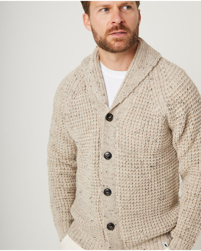 Waffle Shawl Cardigan