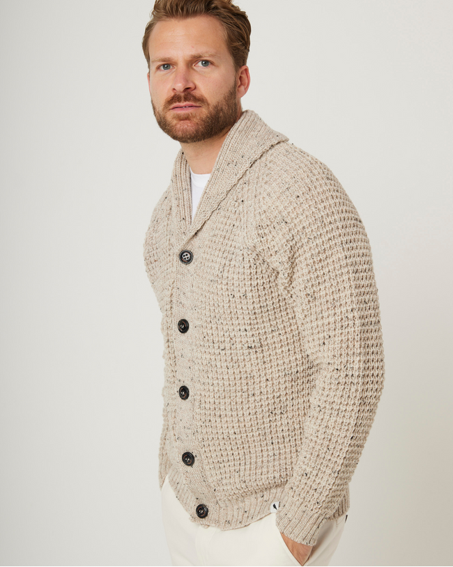 Waffle Shawl Cardigan